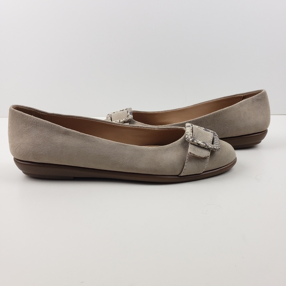 Aerosoles Tan Suede Flats - Picture 5 of 8